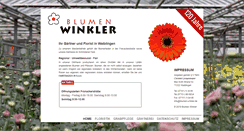 Desktop Screenshot of blumen-winkler.de