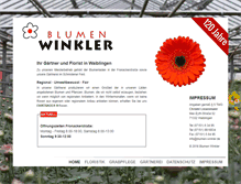 Tablet Screenshot of blumen-winkler.de